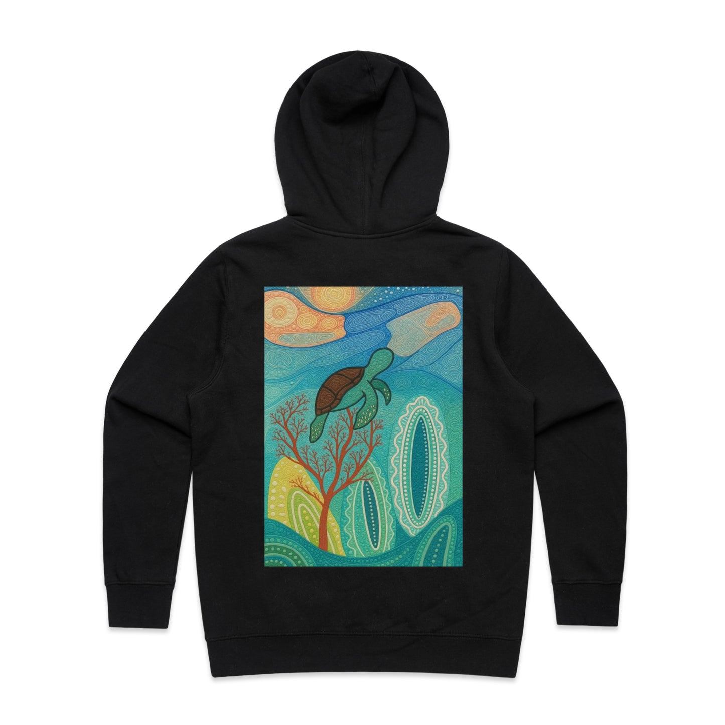 Turtle Dreaming Ladies Stencil Hood